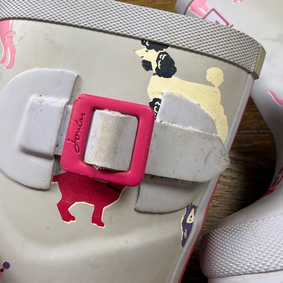 Joules Girls Rain Boots, Dog Print, Pull-On, Size 9, Outdoor, Preppy, School - Picture 4 of 8